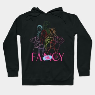 LED design of the twice group in the fancy era Hoodie